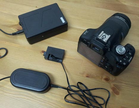 canon dslr power supply assembled