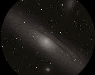 andromeda galaxy under dark skies