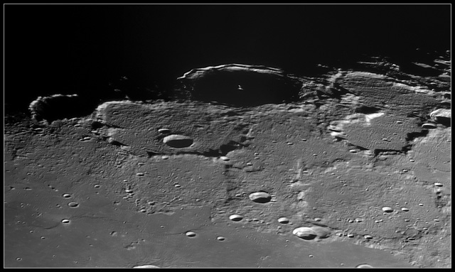 pythagoras crater region at lunar sunrise
