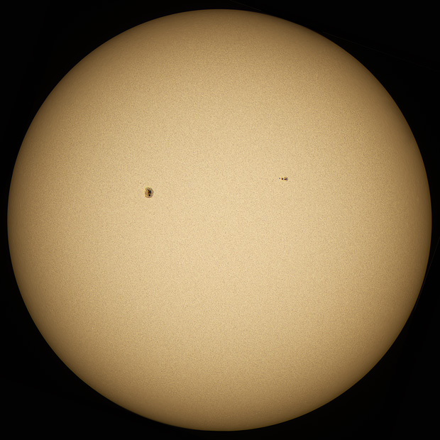 Sunspots 2740, 2741, 11/05/2019 - full disk photo