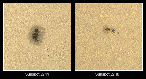 A zoom on mercury transit and a sunspot group
