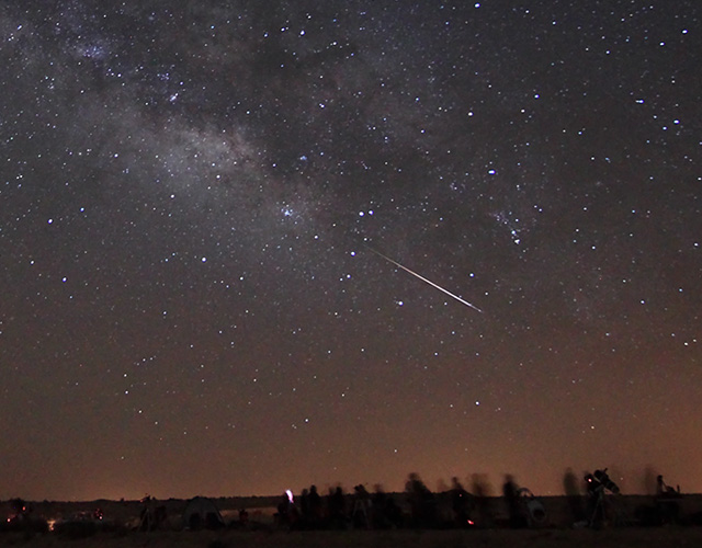 bright fireball over starparty in israel