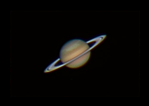saturn's great storm during april 2011 - canon 500d
