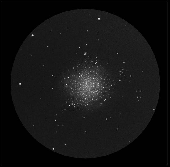 M13 hercules cluster sketch