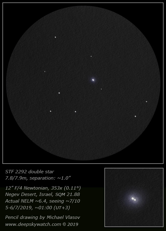 Barnard 294 nebula sketch