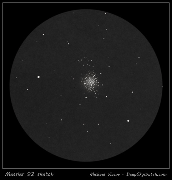 Messier 92 sketch