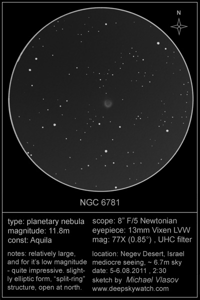 NGC 6781 sketch