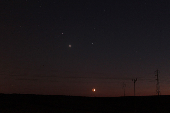 moon and planets