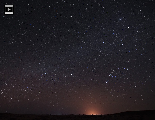 good bye winter - starry night timelapse animation