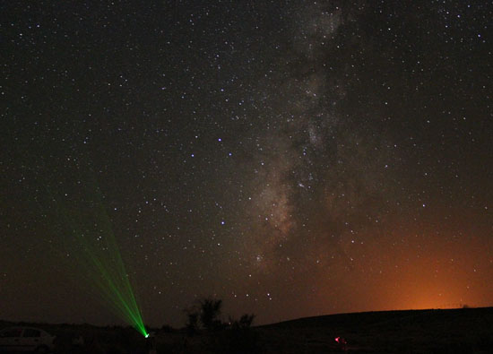 milky way in negev