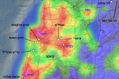 אתרים חשוכים לתצפיות אסטרונומיות בצפון הארץ