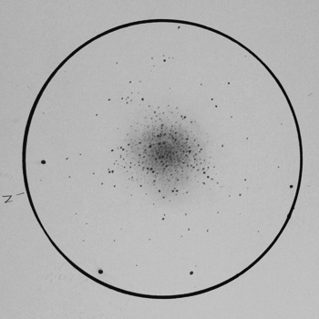 M13 hercules cluster sketch - original drawing