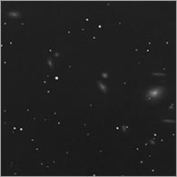 markarian's chain - virgo cluster sketch