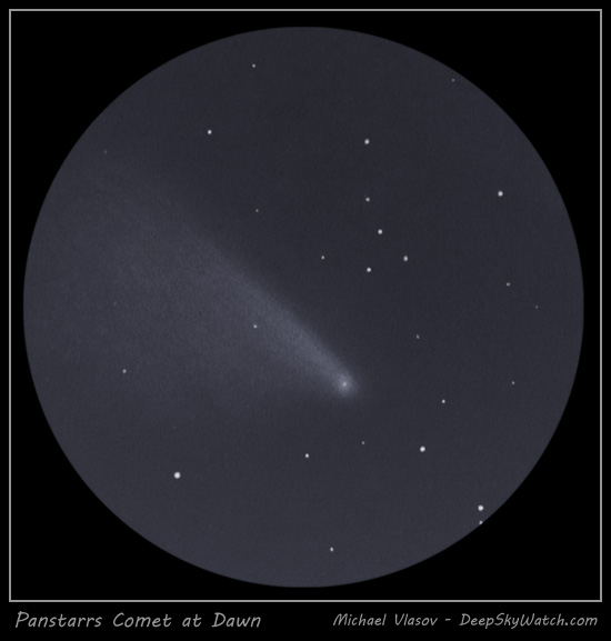 Panstarrs comet drawing, 2013 sketch